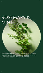 rosemary mint vegan soy wax candle
